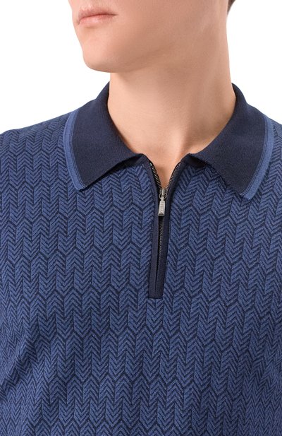 Поло из шерсти и шелка ZILLI, арт. KZP001M0230VHE001_001, фото 5