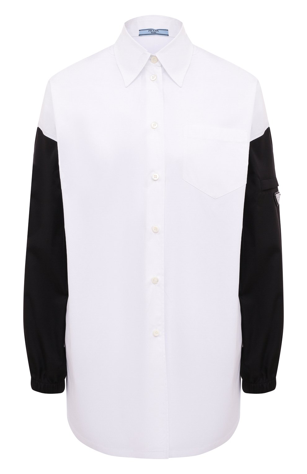 Хлопковая рубашка PRADA, арт. P415F-10UR-F0964-212, фото 1