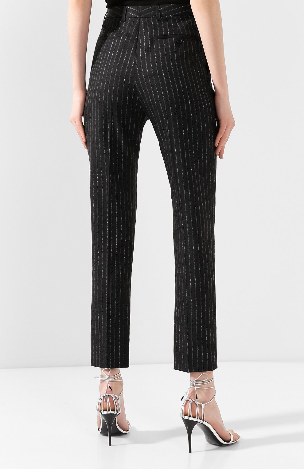 Шерстяные брюки SAINT LAURENT, арт. 611057/Y1A90, фото 4