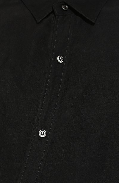 Рубашка из вискозы KAZUYUKI KUMAGAI черного цвета по цене 29850 руб., арт. KS91-036, фото 5 Рубашка из вискозы KAZUYUKI KUMAGAI, арт. KS91-036, фото 5