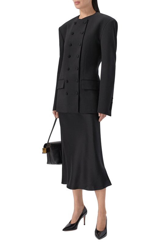 Атласная юбка Dorothee Schumacher 049504 Чёрный  049504 Фото 2