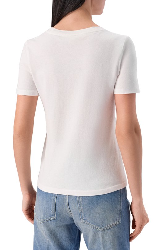 Хлопковая футболка Chloé CH26SJH08197 Белый  CH26SJH08197 Фото 4