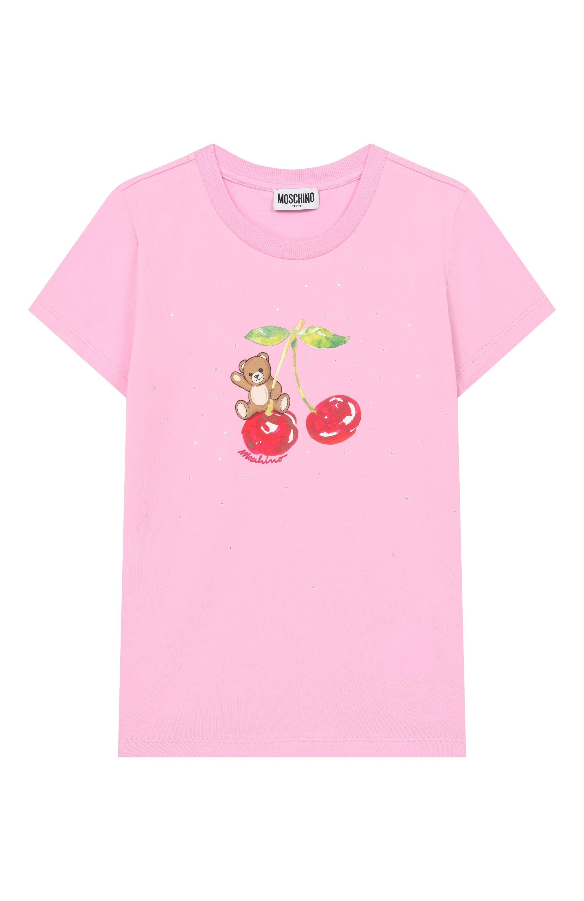 Хлопковая футболка MOSCHINO, арт. HFM06K/LBA10_001, фото 1