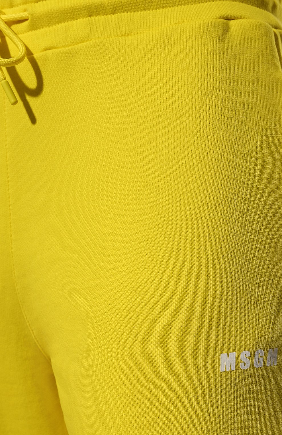 Хлопковые джоггеры MSGM желтого цвета по цене 24550 руб., арт. 3241MDP500 227299, фото 5 Хлопковые джоггеры MSGM, арт. 3241MDP500 227299, фото 5
