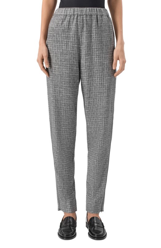 Брюки из вискозы и шерсти Emporio Armani EW002238/TE15784 Серый  EW002238/TE15784 Фото 3