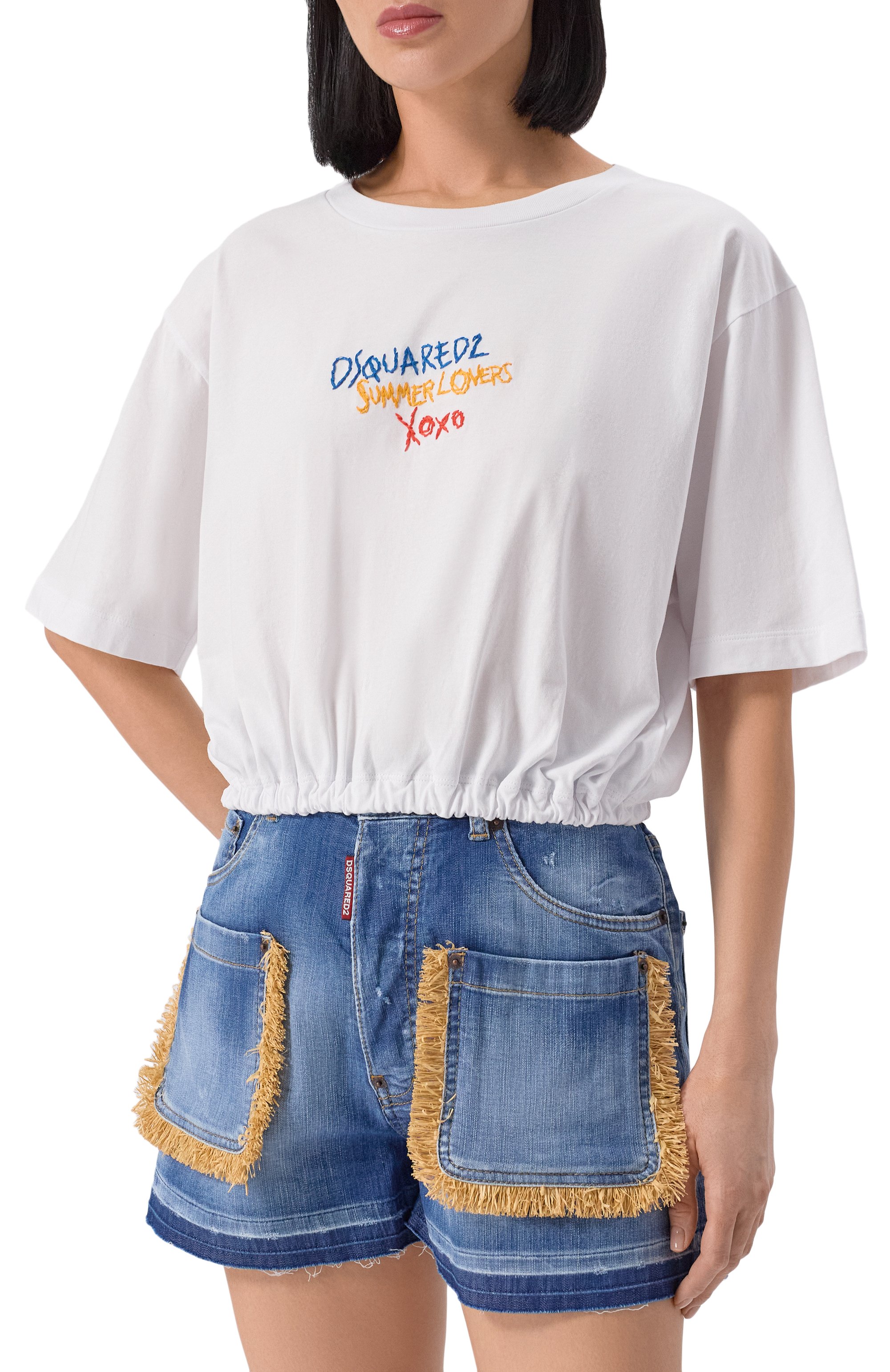 Хлопковая футболка DSQUARED2, арт. S73GC0295/D20020, фото 3