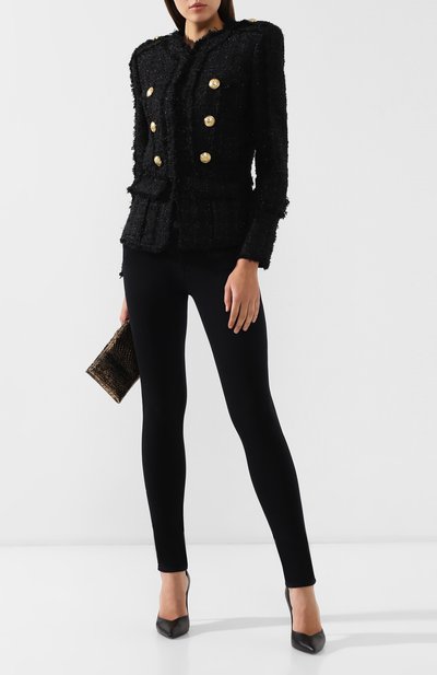 Буклированный жакет BALMAIN черного цвета по цене 358000 руб., арт. RF17211/C076, фото 2 Буклированный жакет BALMAIN, арт. RF17211/C076, фото 2