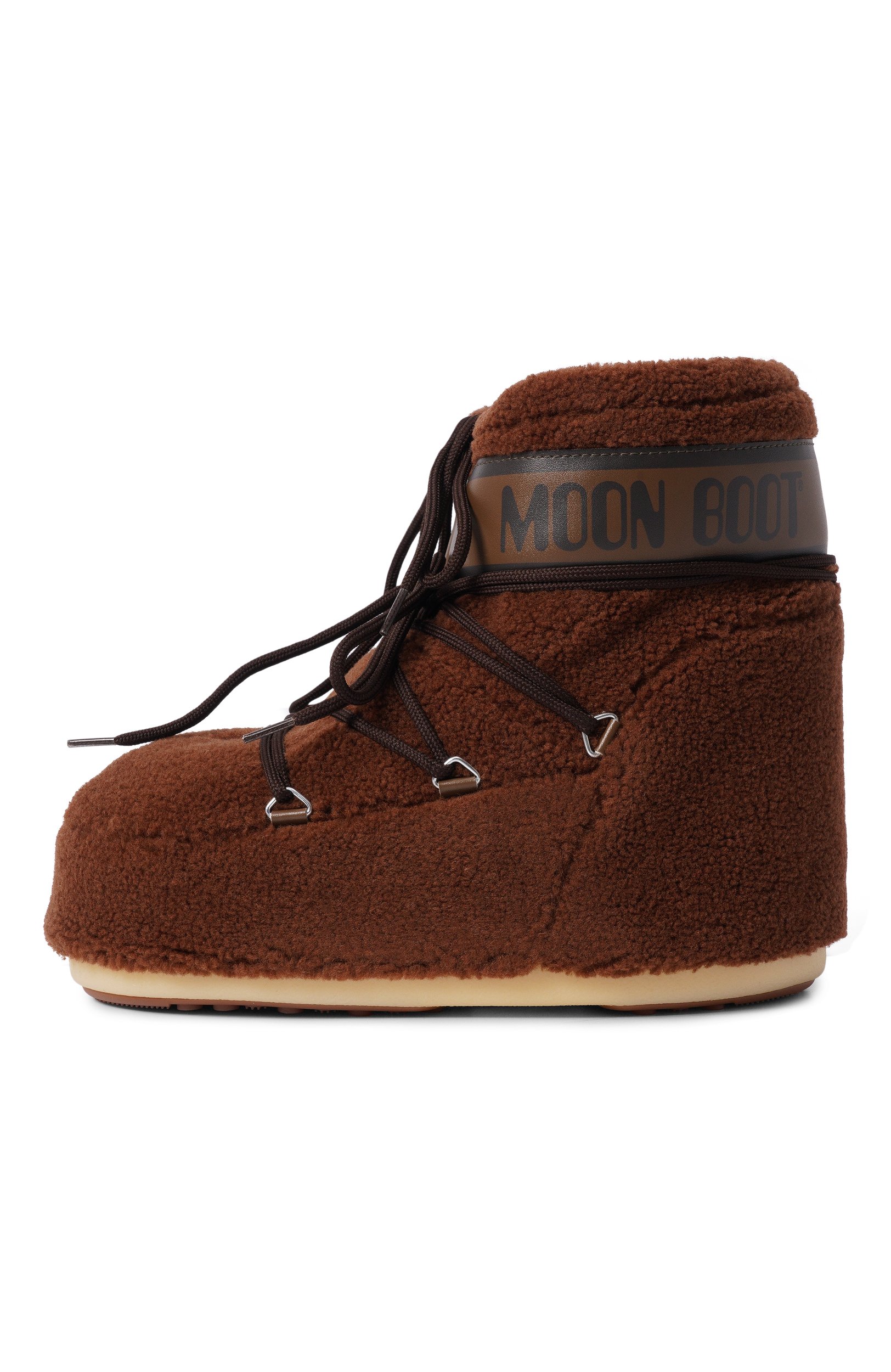 Текстильные сапоги icon low MOON BOOT темно-коричневого цвета по цене 37600 руб., арт. 80D1409700, фото 3 Текстильные сапоги icon low MOON BOOT, арт. 80D1409700, фото 3