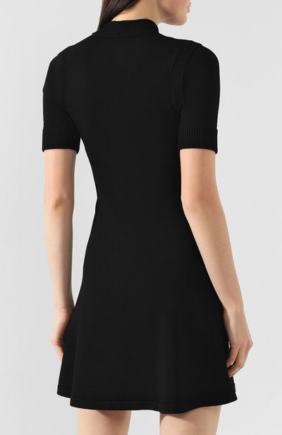 Платье из вискозы REDVALENTINO черного цвета по цене 38900 руб., арт. RR3KDA05/FNE, фото 4 Платье из вискозы REDVALENTINO, арт. RR3KDA05/FNE, фото 4