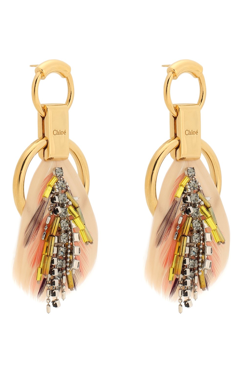 Серьги vikky CHLOÉ светло-розового цвета по цене 98000 руб., арт. CHC19SFE69BFT, фото 3 Серьги vikky CHLOÉ, арт. CHC19SFE69BFT, фото 3