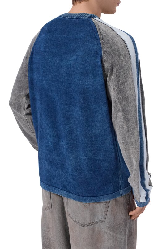 Хлопковый джемпер Diesel A20894/0WICF Синий  A20894/0WICF Фото 4