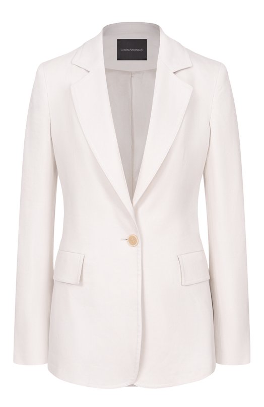 Жакет изо льна и вискозы Lorena Antoniazzi P2640GA08A/3347 Серый P2640GA08A/3347