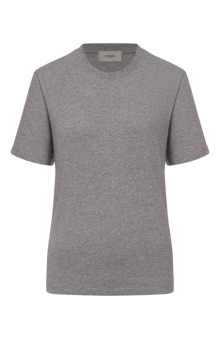 Хлопковая футболка AGNONA, арт. TT1008S/Y2076, фото 1