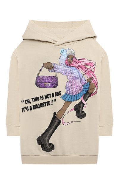 Хлопковое платье FENDI, арт. JFB611/5V0/4-6