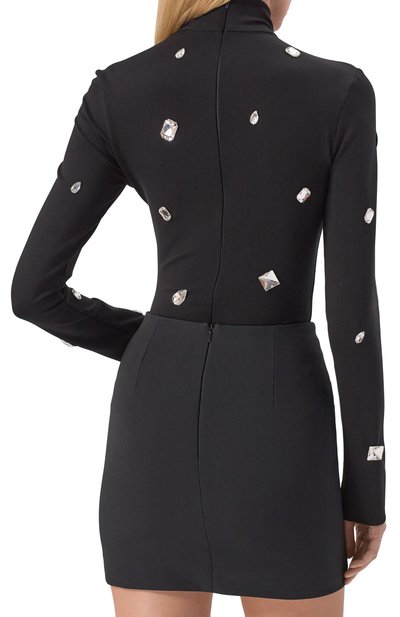 Боди DAVID KOMA черного цвета по цене 161500 руб., арт. PF25DK83BS, фото 4 Боди DAVID KOMA, арт. PF25DK83BS, фото 4