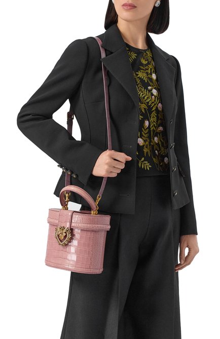 Женская сумка devotion из кожи аллигатора DOLCE & GABBANA, арт. BB6800/B2DE5/AMIS