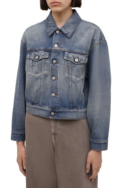 Джинсовая куртка MM6 голубого цвета по цене 76950 руб., арт. S52AM0193/S30460, фото 3 Джинсовая куртка MM6, арт. S52AM0193/S30460, фото 3