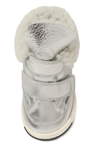 Кожаные ботинки MONTELPARE TRADITION серебряного цвета по цене 20850 руб., арт. MT7558/18-27, фото 4 Кожаные ботинки MONTELPARE TRADITION, арт. MT7558/18-27, фото 4