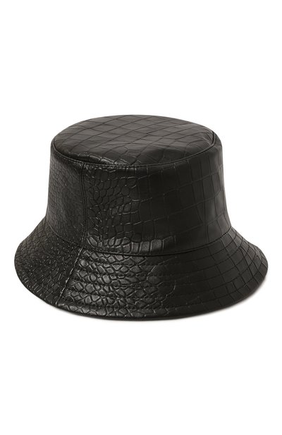 Кожаная панама COCOSHNICK HEADDRESS черного цвета по цене 15000 руб., арт. panamareptile, фото 3 Кожаная панама COCOSHNICK HEADDRESS, арт. panamareptile, фото 3