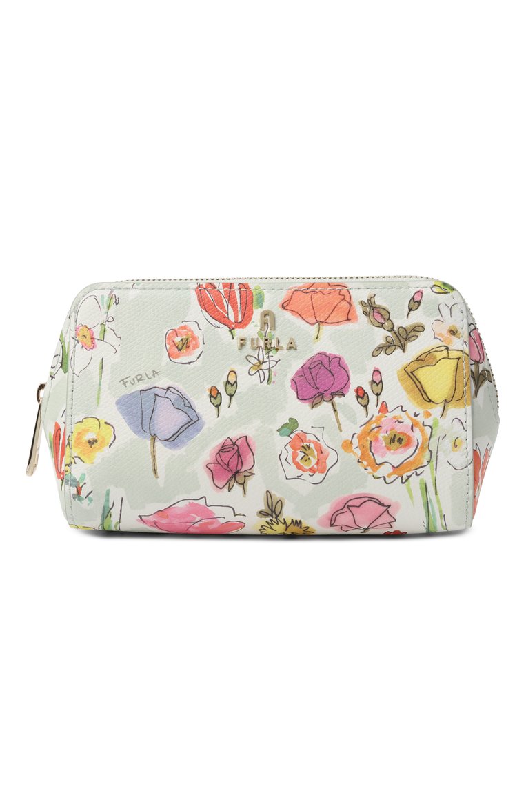 Женская набор из двух косметичек furla camelia FURLA светло-зеленого цвета, арт. WE00453/BX3885 | Фото 2 (Нос: Не проставлено; Материал: Натуральная кожа)