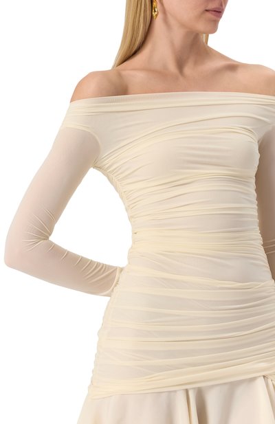 Платье BLUMARINE кремового цвета по цене 199500 руб., арт. P522A623W, фото 5 Платье BLUMARINE, арт. P522A623W, фото 5