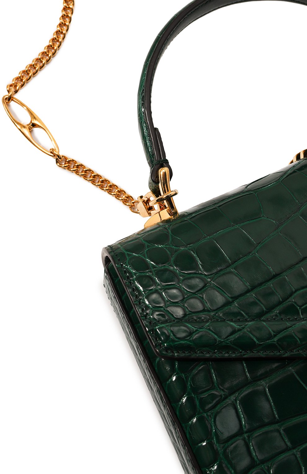 Сумка sylvie 1969 из кожи аллигатора GUCCI, арт. 589479 EV40G, фото 3