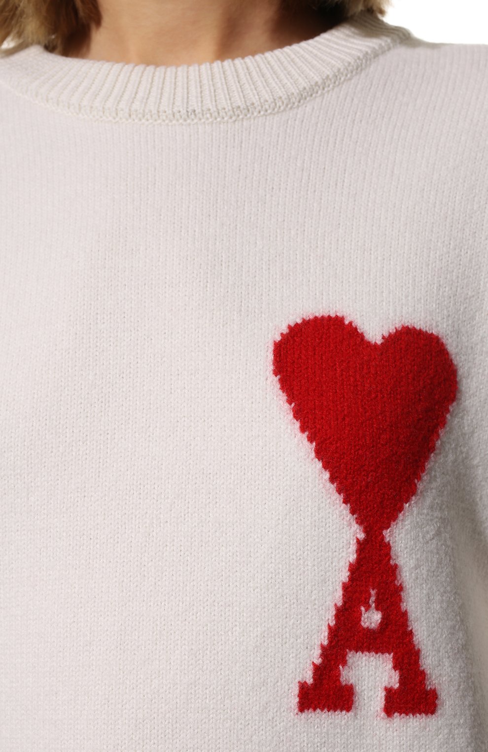 Шерстяной свитер AMI, арт. UKS002.018, фото 5