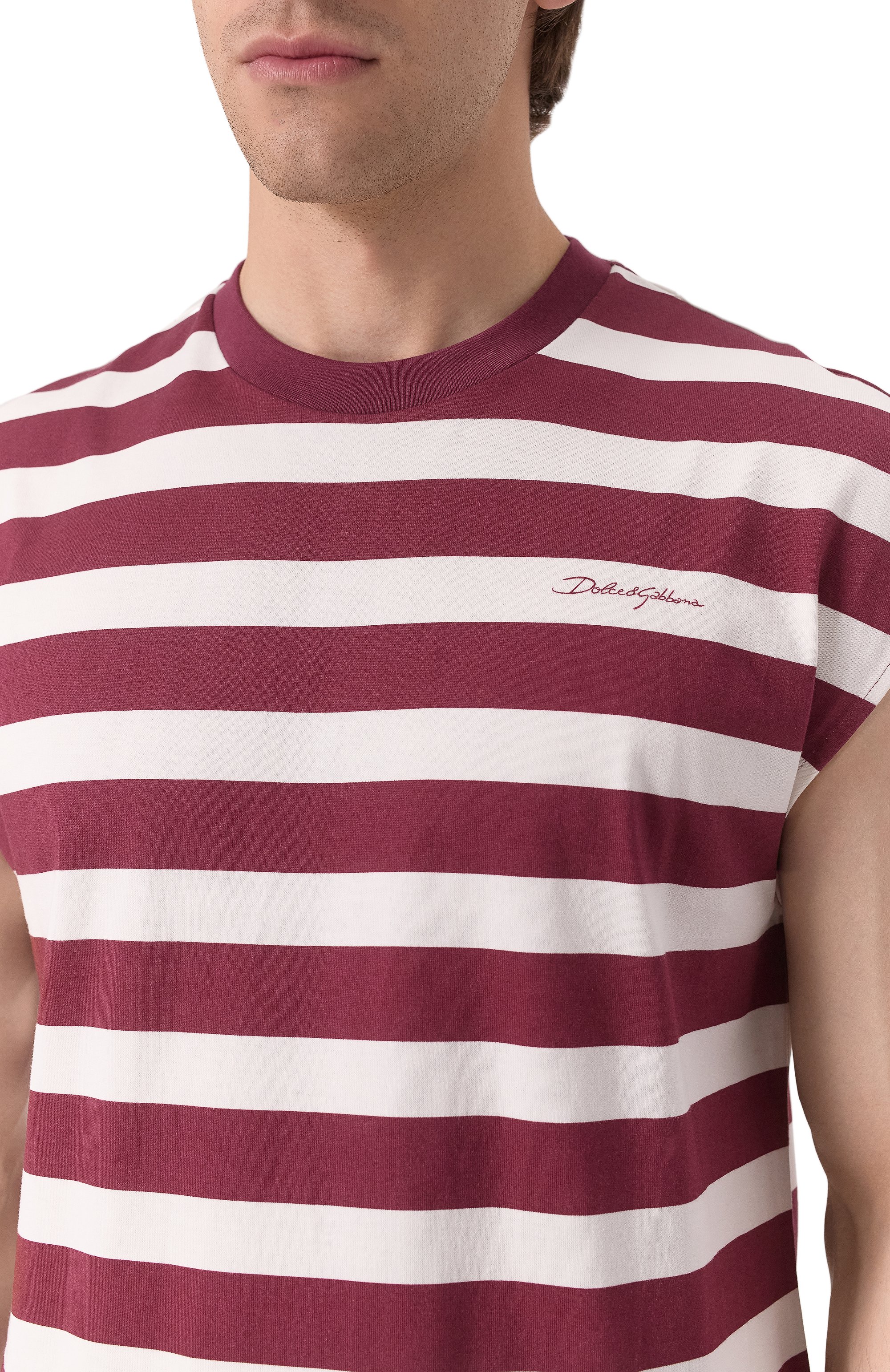 Хлопковая майка DOLCE & GABBANA, арт. G8SJ9T/II7HH, фото 5