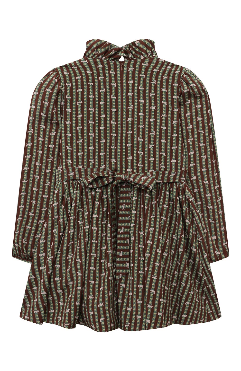 Комплект из платья и шорт ULYANA SERGEENKO коричневого цвета по цене 115000 руб., арт. ABC001KD23P (0311Б23), фото 3 Комплект из платья и шорт ULYANA SERGEENKO, арт. ABC001KD23P (0311Б23), фото 3