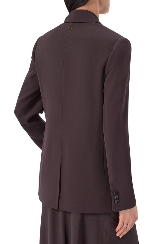 Жакет из вискозы и шелка Agnona TX0902E/U5074E Коричневый  TX0902E/U5074E Фото 4