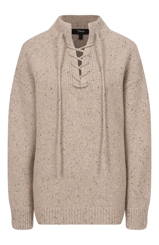 Свитер из шерсти и хлопка Theory P0911717 Бежевый P0911717