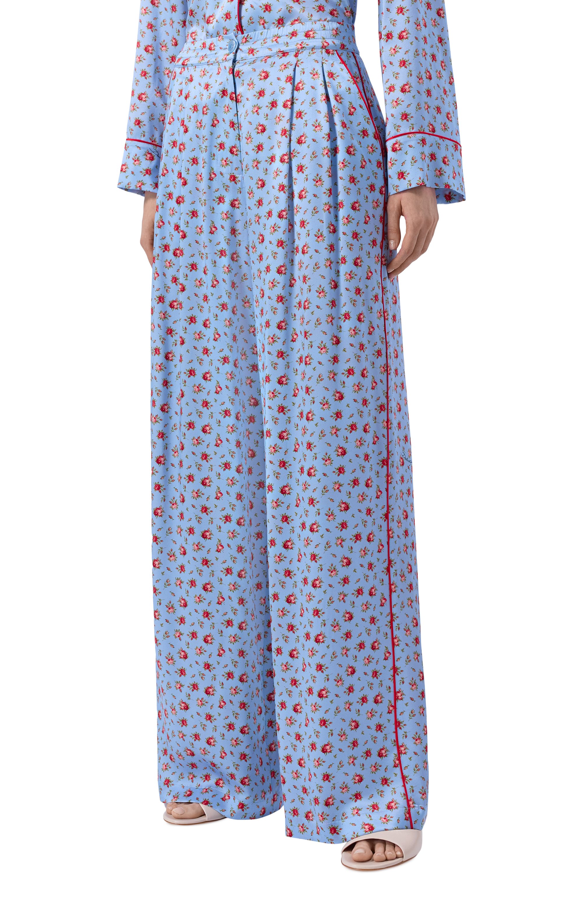 Шелковые брюки DOLCE & GABBANA, арт. FTDIVT/IS10H, фото 3