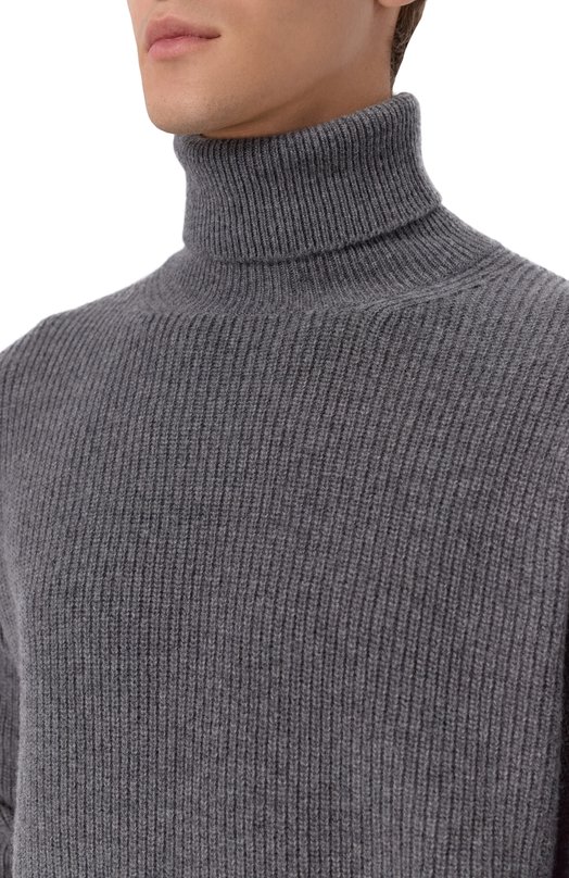 Шерстяной свитер Kiton UMM066005 Серый  UMM066005 Фото 5