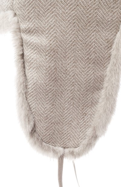 Кашемировая шапка-ушанка дарья с мехом норки FURLAND, арт. 0194810010080600078, фото 3