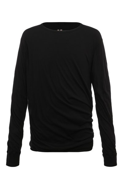 Мужская хлопковый лонгслив RICK OWENS, арт. RU02D6258/UC