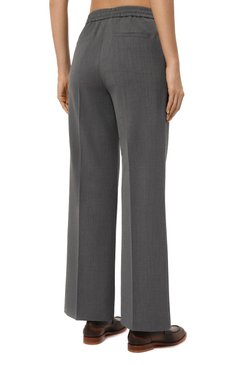 Женские брюки WEEKEND MAX MARA серого цвета, арт. PETRA | Фото 4 (Длина (брюки, джинсы): Стандартные; Драгоценные камни: Проставлено; Материал сплава: Проставлено; Материал внешний: Шерсть, Синтетический материал; Стили: Кэжуэл; Силуэт Ж (брюки и джинсы): Прямые; Женское Кросс-КТ: Брюки-одежда; Re-sync: On)