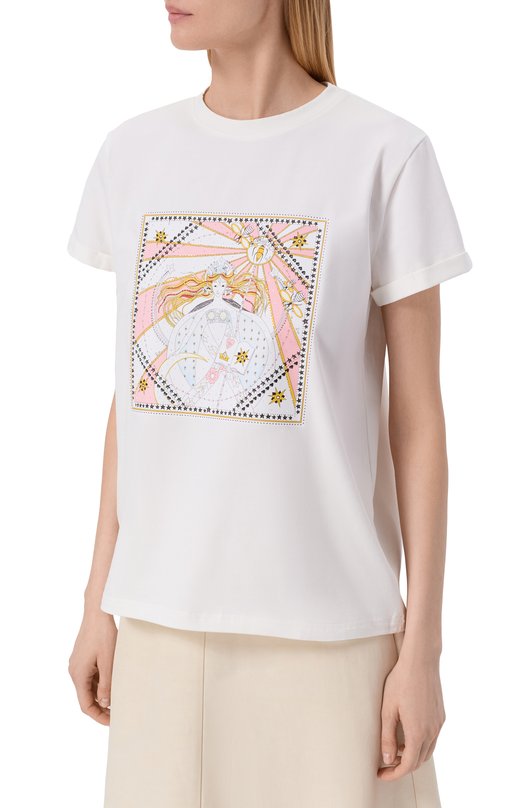 Хлопковая футболка Seven Lab CTR1.01.100.257.165 Белый  CTR1.01.100.257.165 Фото 3