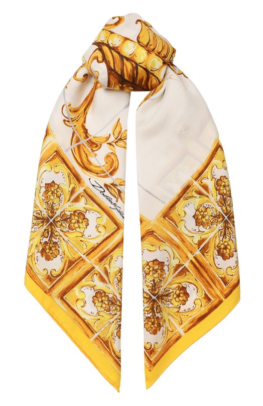 Шелковый платок Dolce & Gabbana FN090R/GDA0Z Жёлтый FN090R/GDA0Z