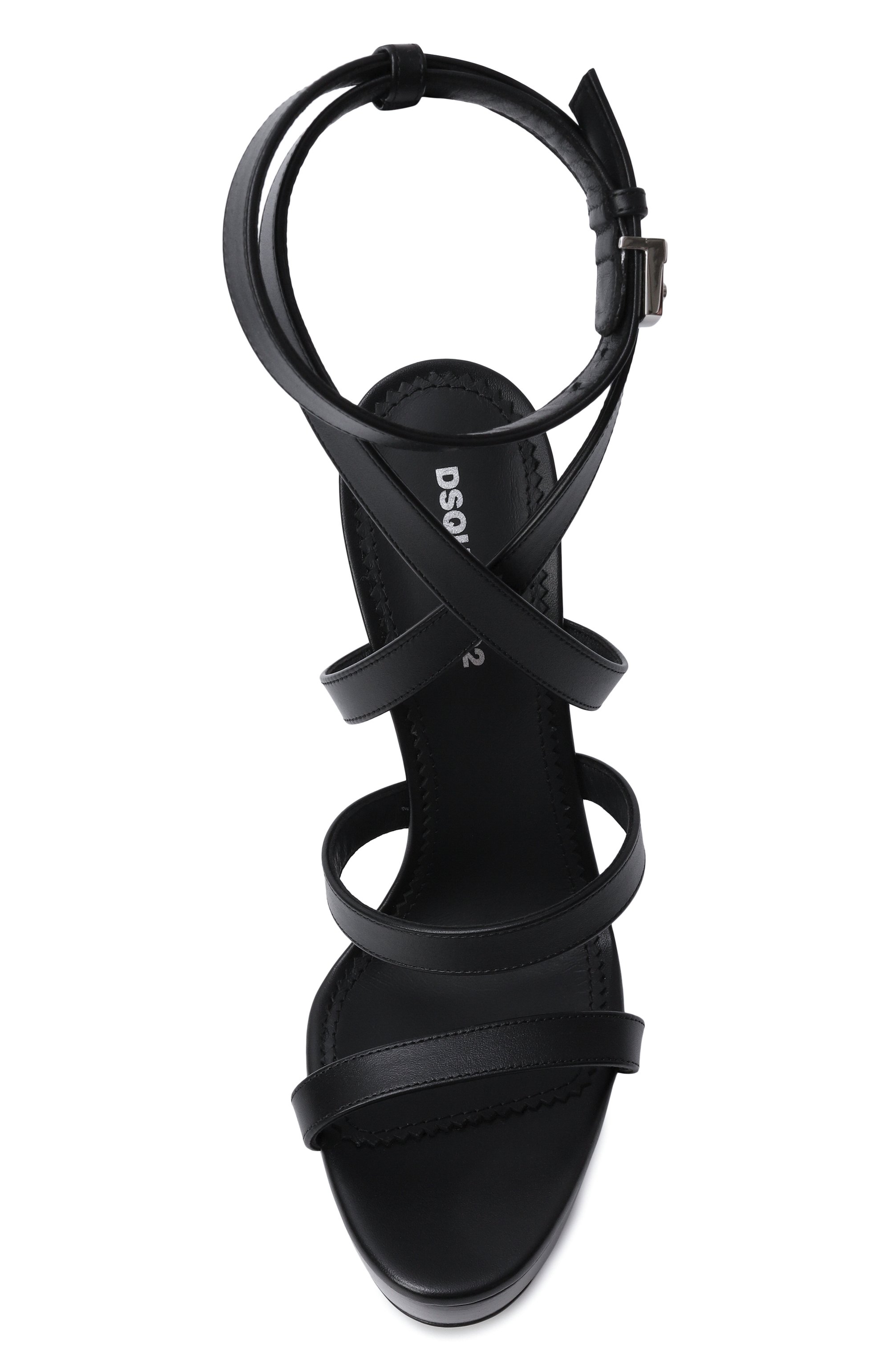 Кожаные босоножки lock yourself DSQUARED2, арт. HSW0257, фото 6