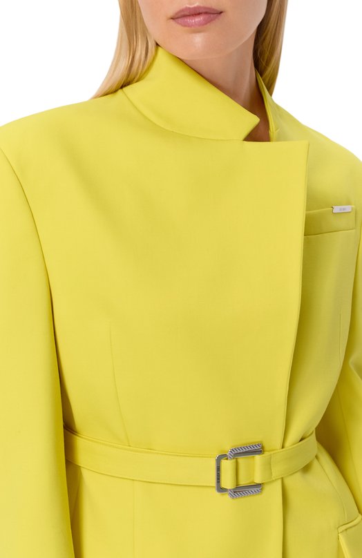 Шерстяной жакет The Attico 260WCG00090/WWW065AA Жёлтый  260WCG00090/WWW065AA Фото 5