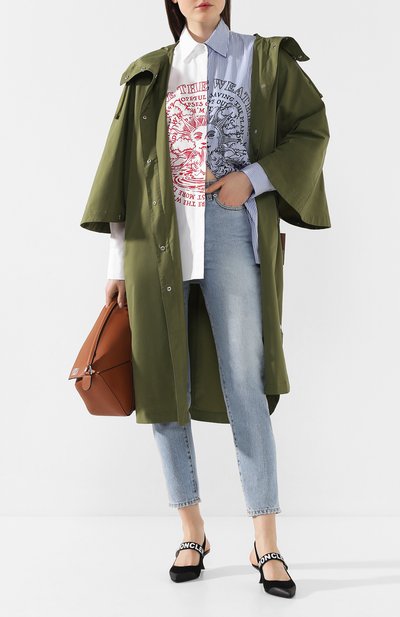 Хлопковая рубашка STELLA MCCARTNEY белого цвета по цене 41650 руб., арт. 600250/SMA90, фото 2 Хлопковая рубашка STELLA MCCARTNEY, арт. 600250/SMA90, фото 2