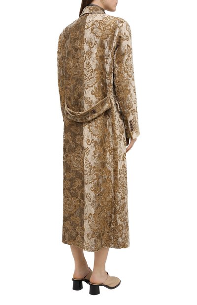 Пальто UMA WANG золотого цвета по цене 191000 руб., арт. A0 W UW8011, фото 4 Пальто UMA WANG, арт. A0 W UW8011, фото 4