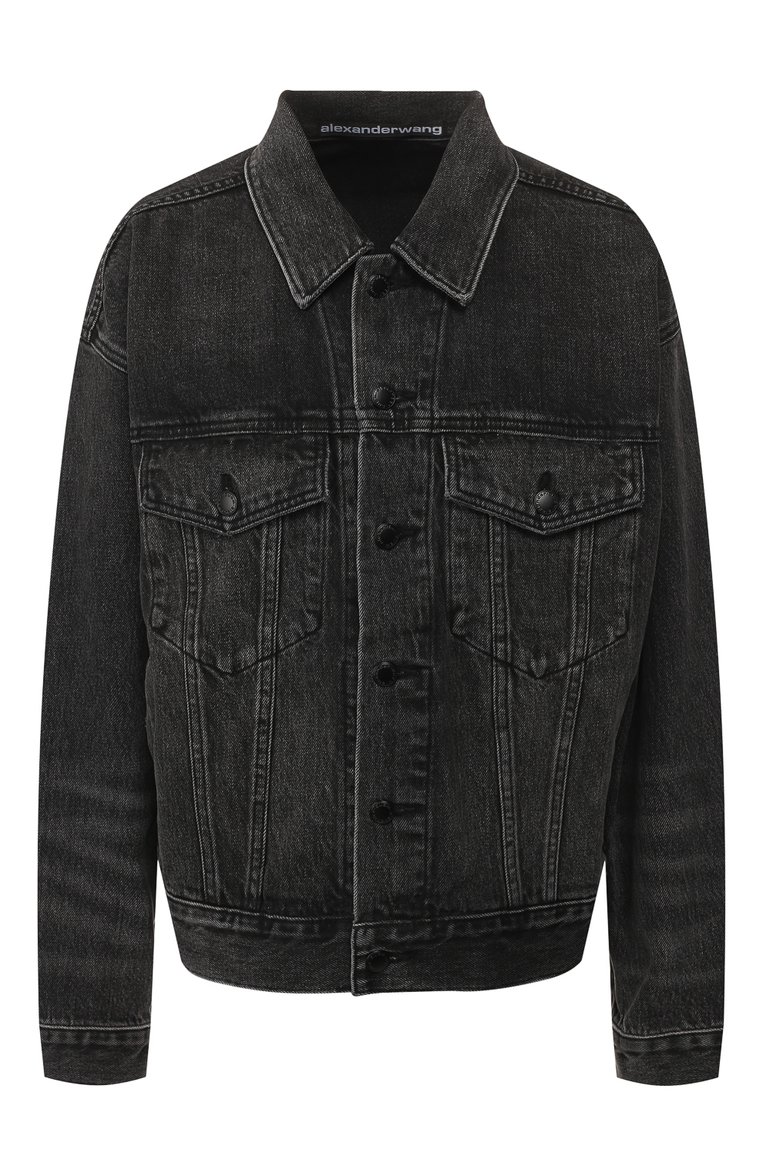 Женская серая джинсовая куртка ALEXANDER WANG купить в интернет ...