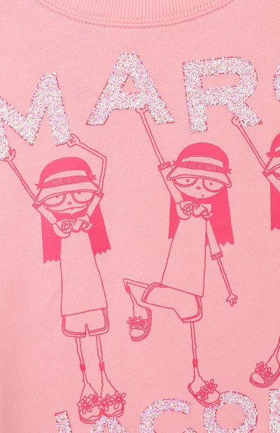 Хлопковый свитшот MARC JACOBS (THE) розового цвета по цене 13900 руб., арт. W15482, фото 3 Хлопковый свитшот MARC JACOBS (THE), арт. W15482, фото 3