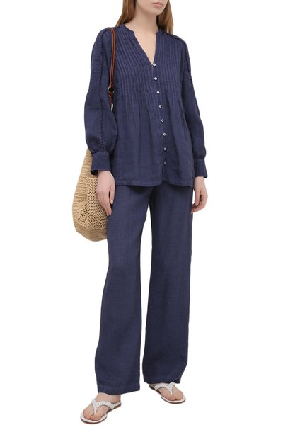 Льняные брюки 120% LINO, арт. T0W2145/0115/S00, фото 2