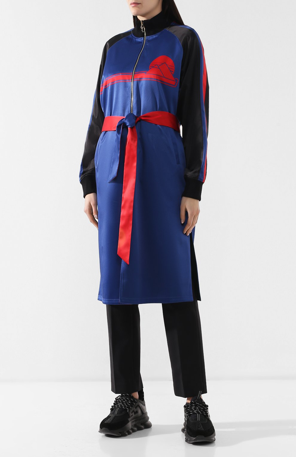 Двустороннее пальто OPENING CEREMONY синего цвета по цене 59250 руб., арт. P19AJH11147, фото 6 Двустороннее пальто OPENING CEREMONY, арт. P19AJH11147, фото 6
