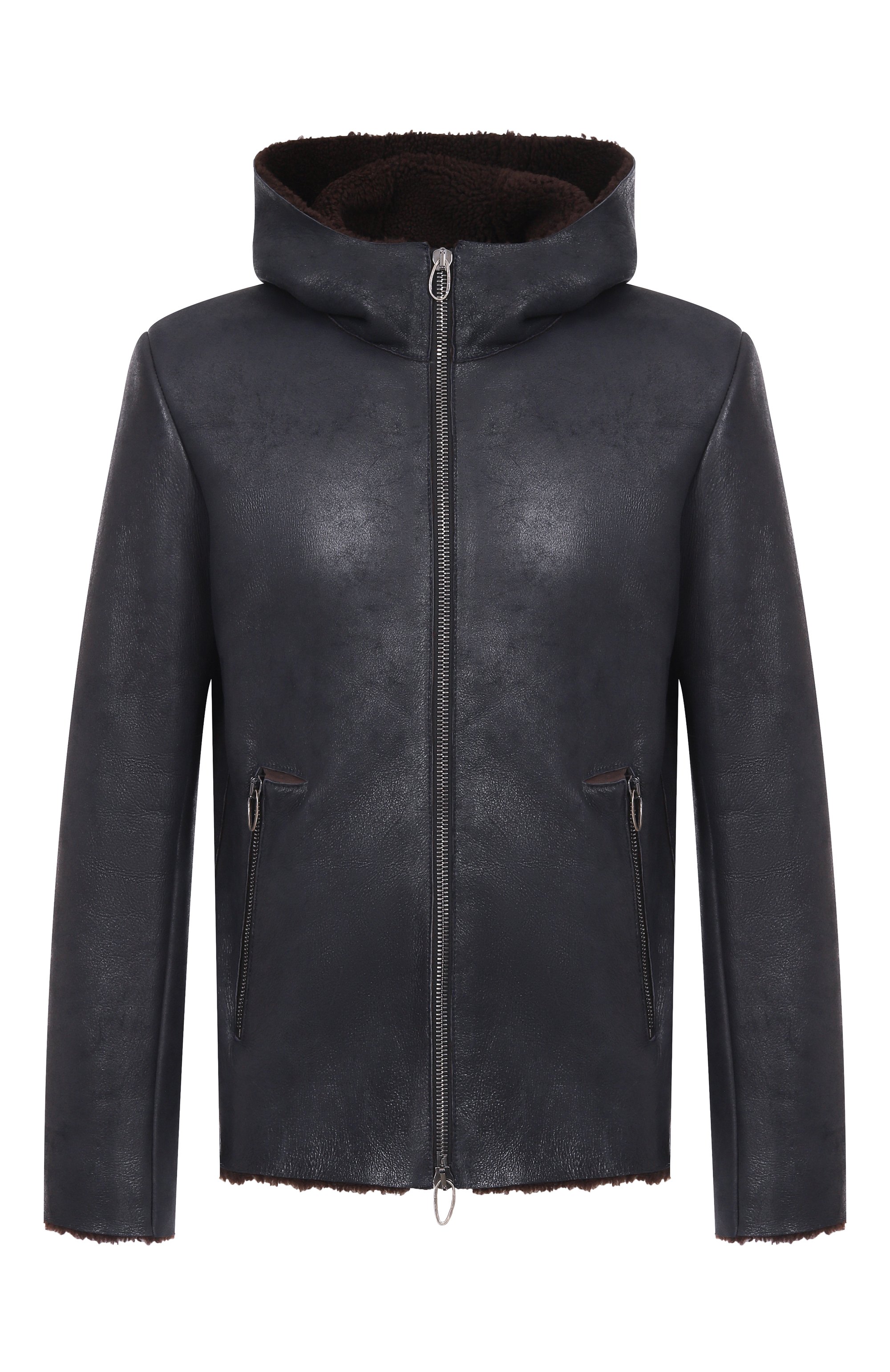 Дубленка из овчины DANIELE BASTA темно-синего цвета по цене 312500 руб., арт. DB1049S61S59GRP, фото 1 Дубленка из овчины DANIELE BASTA, арт. DB1049S61S59GRP, фото 1