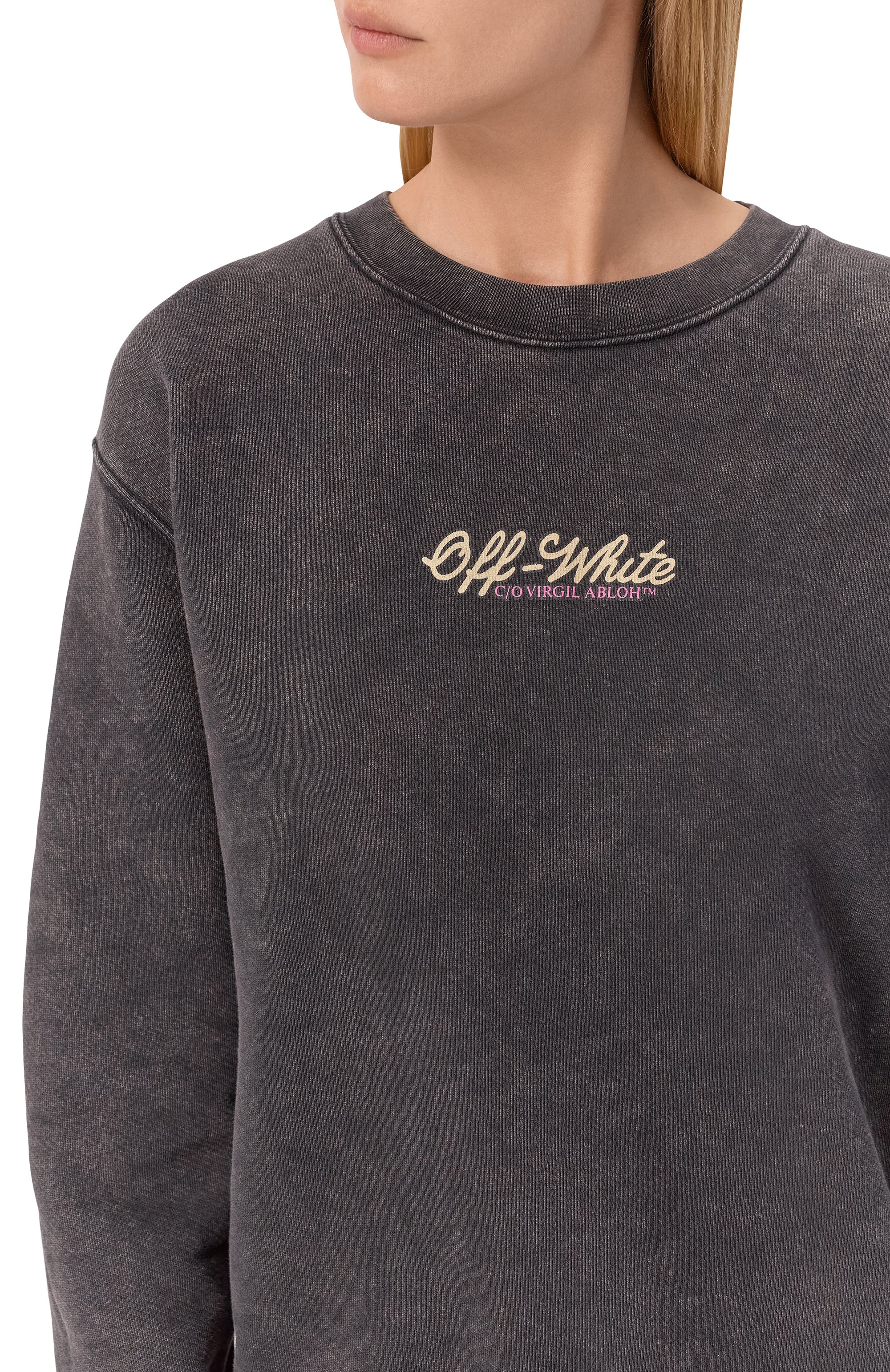 Хлопковый свитшот OFF-WHITE, арт. 0WBA055S26FLE005, фото 5