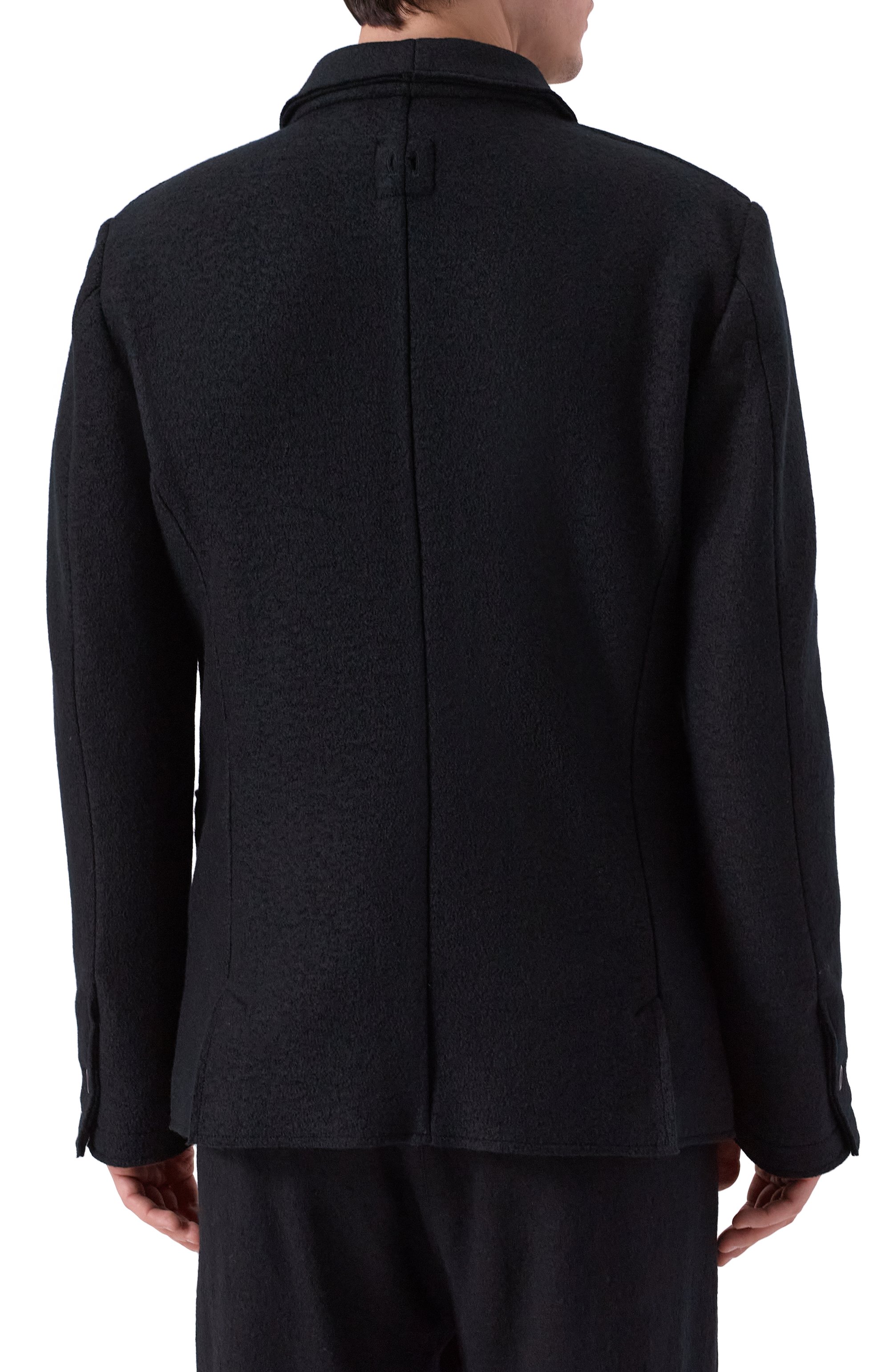 Шерстяной пиджак HANNES ROETHER черного цвета по цене 69950 руб., арт. J0P32PE.7066, фото 4 Шерстяной пиджак HANNES ROETHER, арт. J0P32PE.7066, фото 4