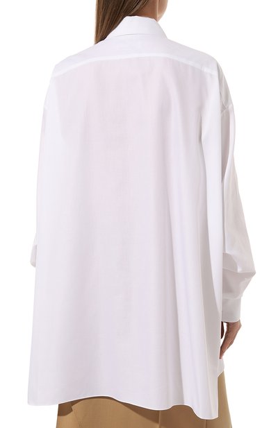 Хлопковая рубашка CHAPURIN белого цвета по цене 38250 руб., арт. BL/16634/27882-м/SS 23, фото 4 Хлопковая рубашка CHAPURIN, арт. BL/16634/27882-м/SS 23, фото 4